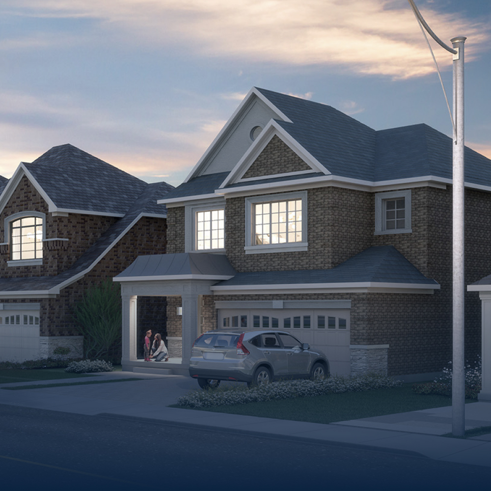 An Elevation rendering of a Hillsborough Home